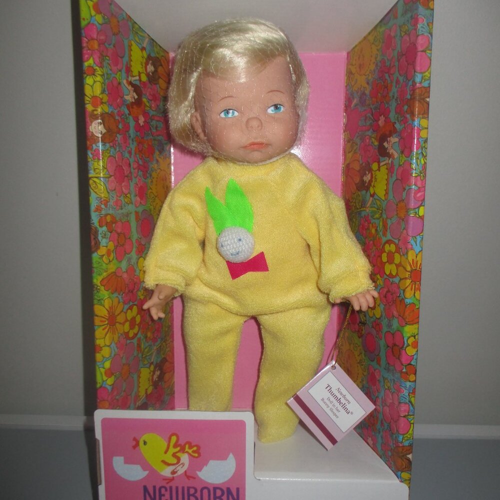 Ashton Drake Gallery Wiggle Newborn Thumbelina Doll  Bunny Suit + Extra Outfit
